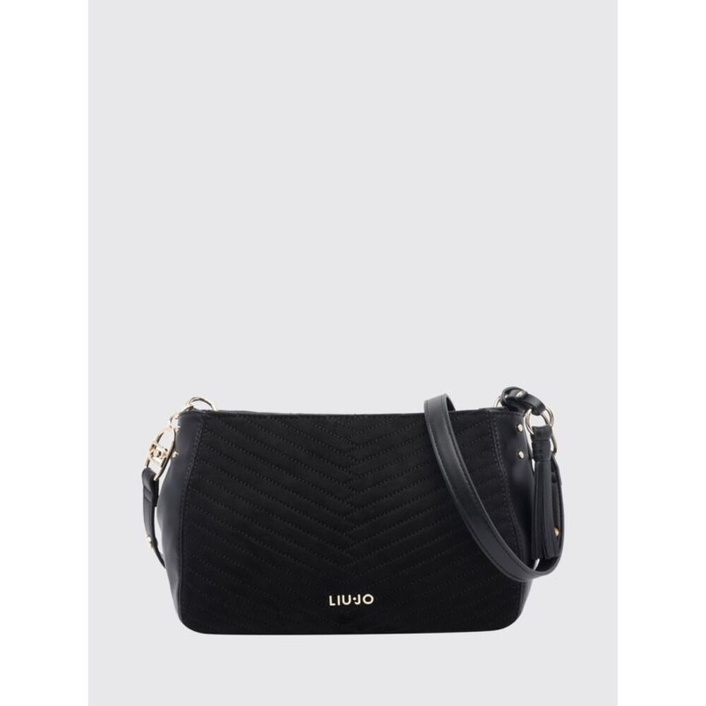 Liu Jo Women Liu Jo Suede-Effect Faux Leather Crossbody Bag With Chevron Pattern